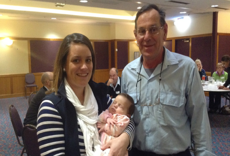 Bianca and daughter and Ian at meeting earlier in the year.